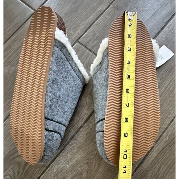 LANDS' END 4 CATS Cork Bottom Mule Gray Slippers House Shoes Women’s Size 10 - Picture 10 of 11